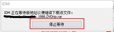 idm停止等待