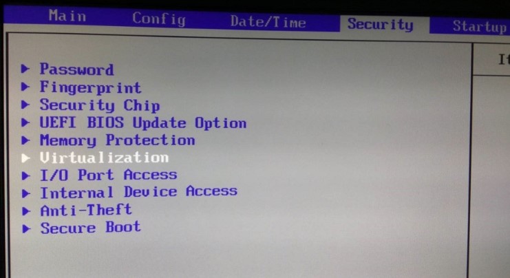 bios中的Virtualization选项