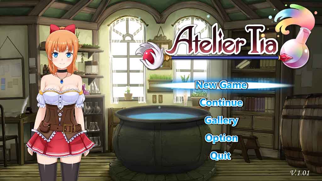 Atelier Tia「蒂娅的炼金工坊」开始界面