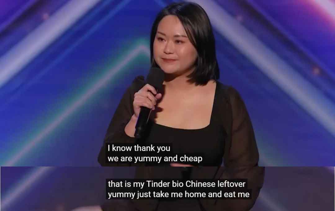 黄鹤在脱口秀中讽刺“亚裔歧视”和“亚裔女性刻板印象”：YouTube