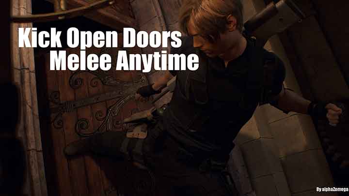 生化危机4重制版“Kick Open Doors”：体术踢开门与随时踢MOD